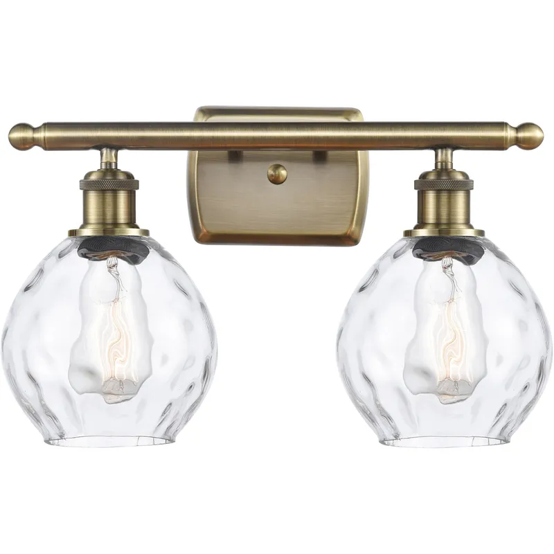 Ballston Small Waverly LED 16 inch Antique Brass Bath Vanity Light Wall Light, Ballston