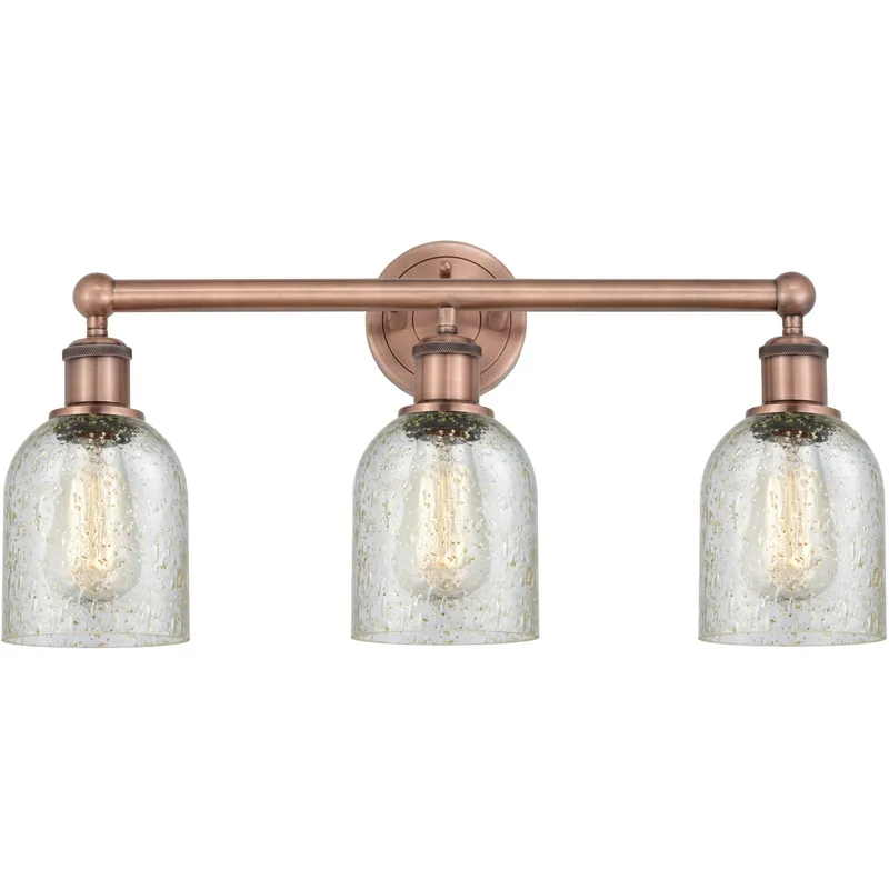 Caledonia 3 Light 23 inch Antique Copper Bath Vanity Light Wall Light in Mica