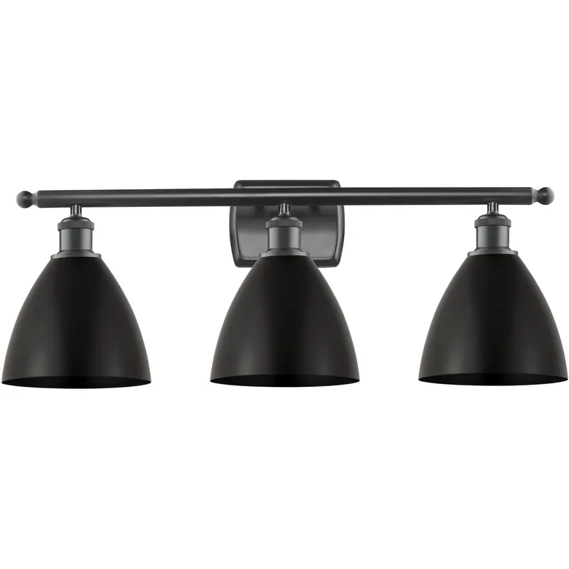 Ballston Dome LED 27.5 inch Matte Black Bath Vanity Light Wall Light