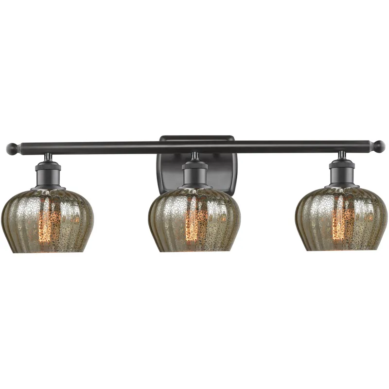 Ballston Fenton LED 26 inch Oil Rubbed Bronze Bath Vanity Light Wall Light in Mercury Glass, Ballston