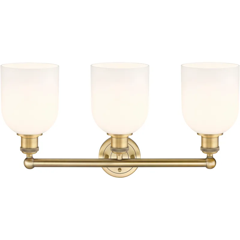 Edison Bella 3 Light 23.5 inch Brushed Brass Bath Vanity Light Wall Light
