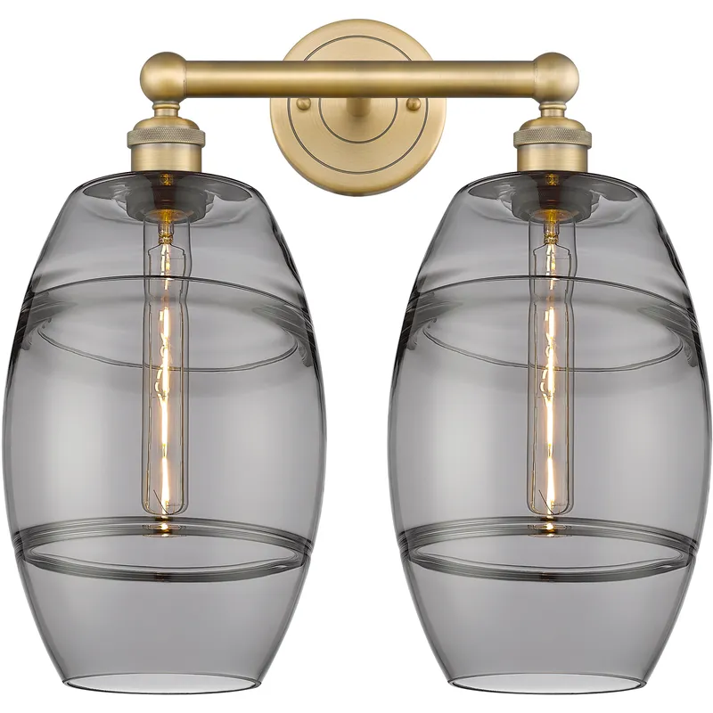 Edison Vaz 2 Light 17 inch Brushed Brass Bath Vanity Light Wall Light