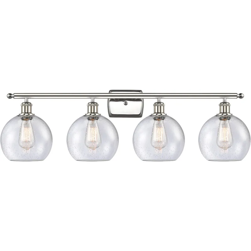 Ballston Athens 4 Light 36 inch Polished Nickel Bath Vanity Light Wall Light