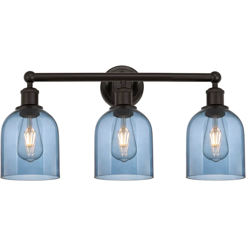 Edison Bella 3 Light 23.5 inch Oil Rubbed Bronze Bath Vanity Light Wall Light