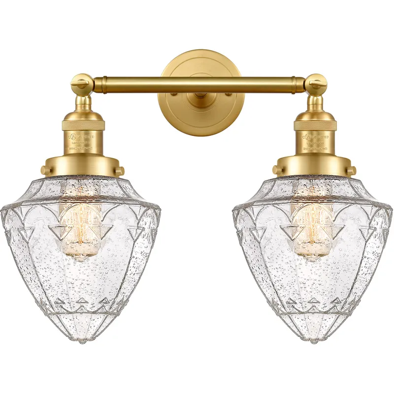 Franklin Restoration Bullet LED 18 inch Satin Gold Bath Vanity Light Wall Light