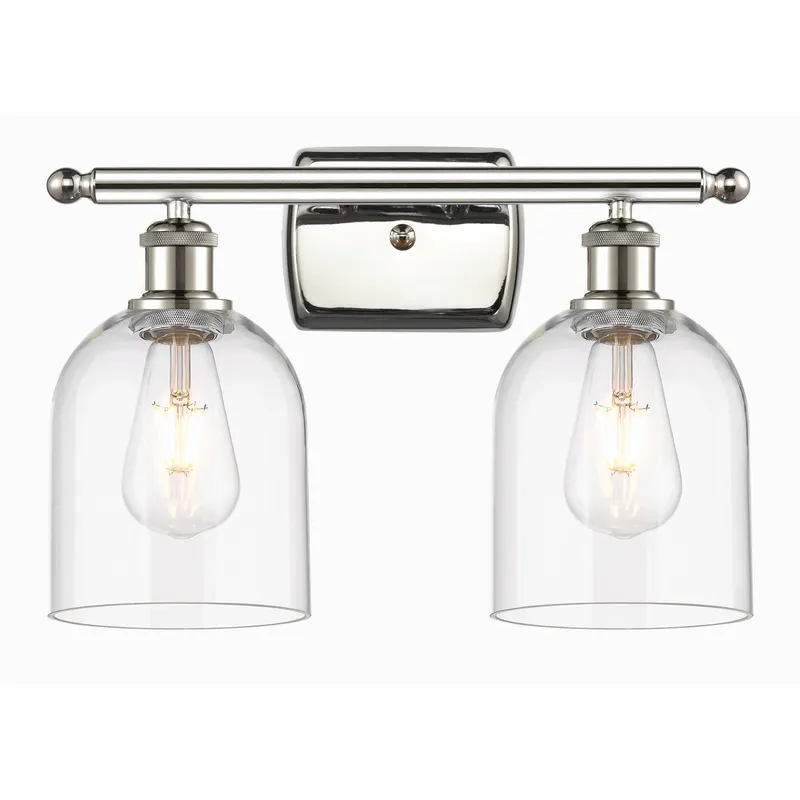 Ballston Bella 2 Light 15.5 inch Polished Nickel Bath Vanity Light Wall Light