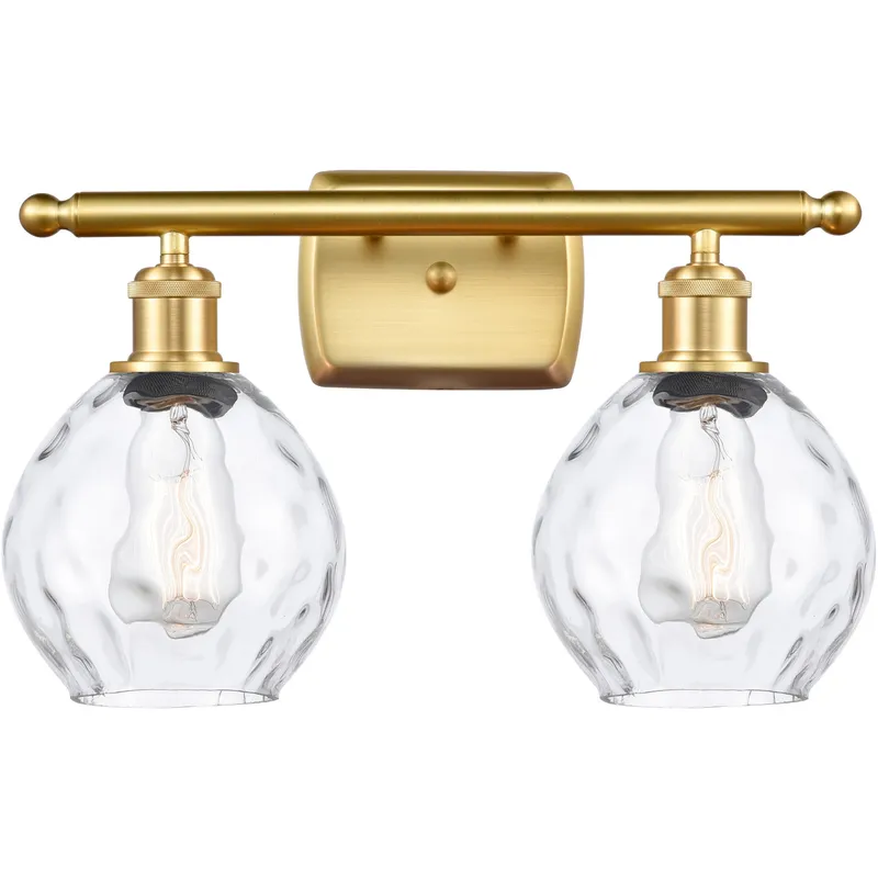 Ballston Small Waverly LED 16 inch Satin Gold Bath Vanity Light Wall Light, Ballston