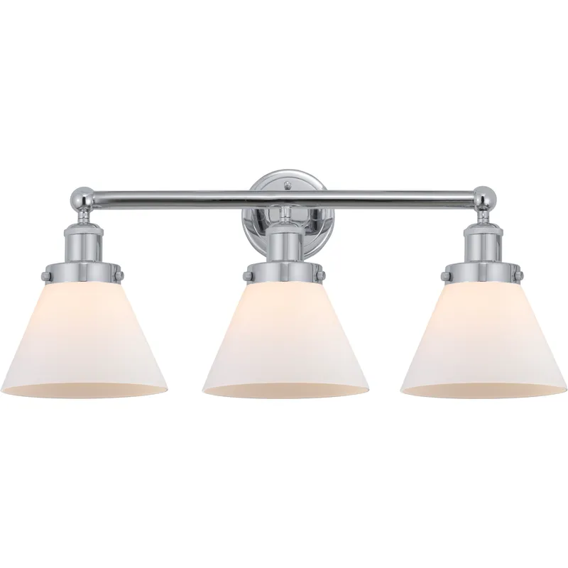 Cone 3 Light 25.75 inch Polished Chrome Bath Vanity Light Wall Light