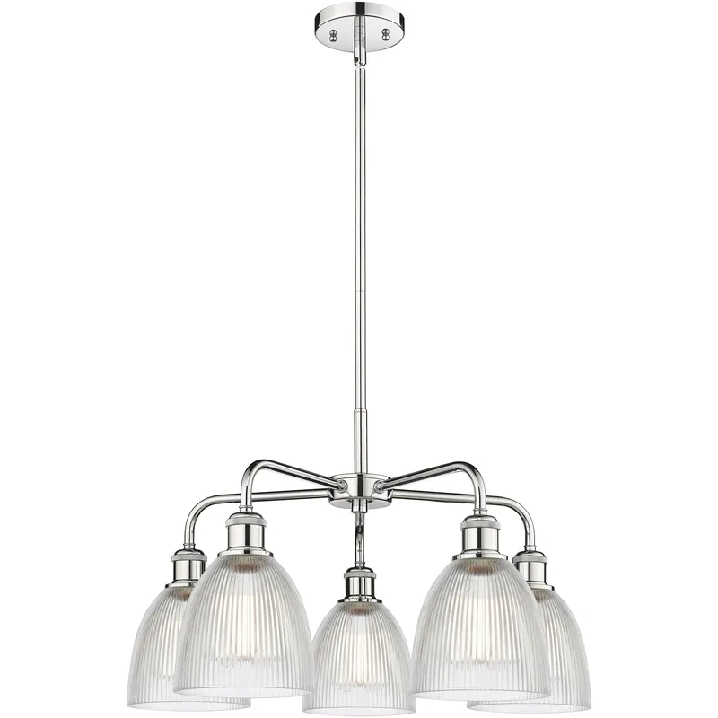 Castile 5 Light 24 inch Polished Chrome Chandelier Ceiling Light in Clear