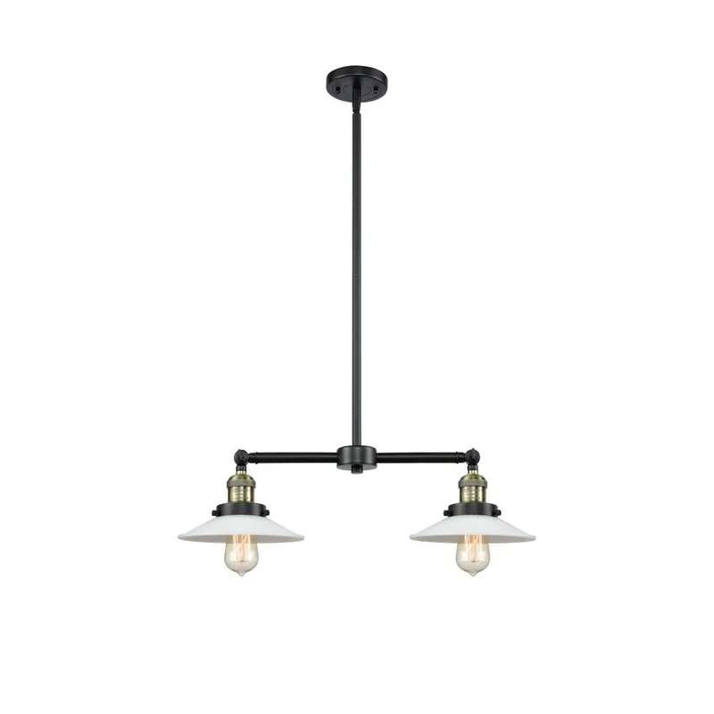 Franklin Restoration Halophane LED 21 inch Black Antique Brass Chandelier Ceiling Light in White Halophane Glass, Franklin Restoration