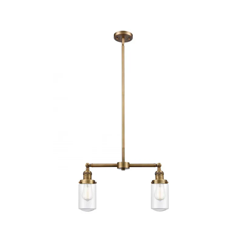 Franklin Restoration Dover LED 21 inch Brushed Brass Chandelier Ceiling Light in Clear Glass, Franklin Restoration
