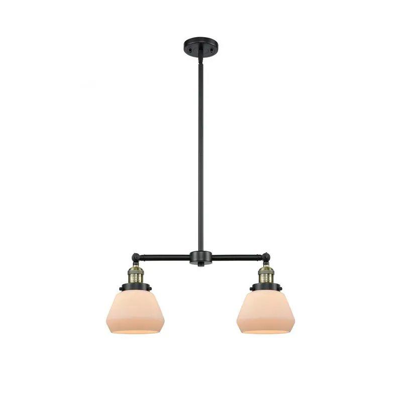 Franklin Restoration Fulton LED 21 inch Black Antique Brass Chandelier Ceiling Light in Matte White Glass, Franklin Restoration