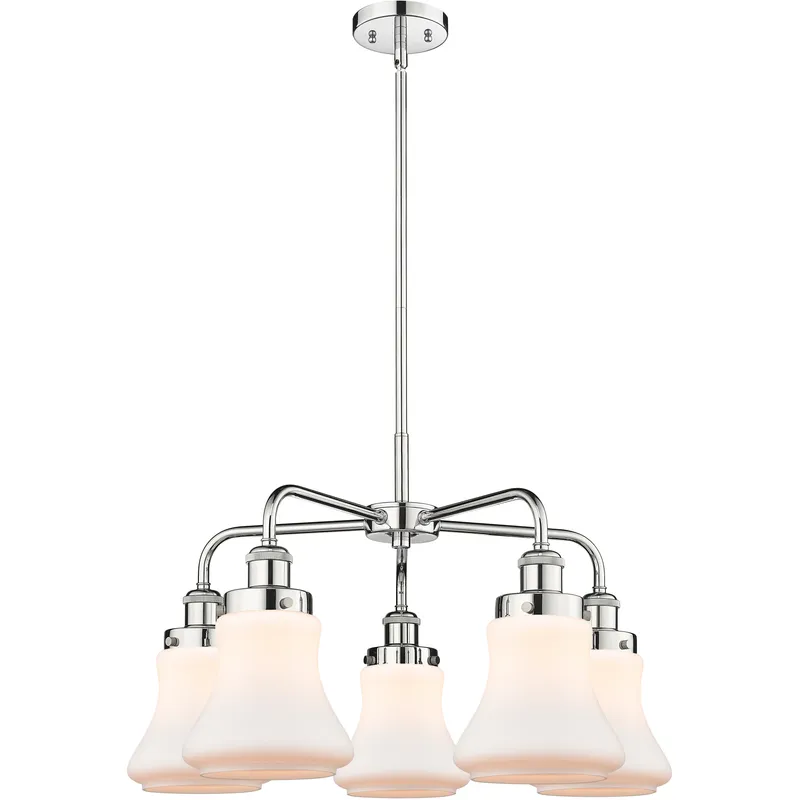 Bellmont 5 Light 24 inch Polished Chrome Chandelier Ceiling Light