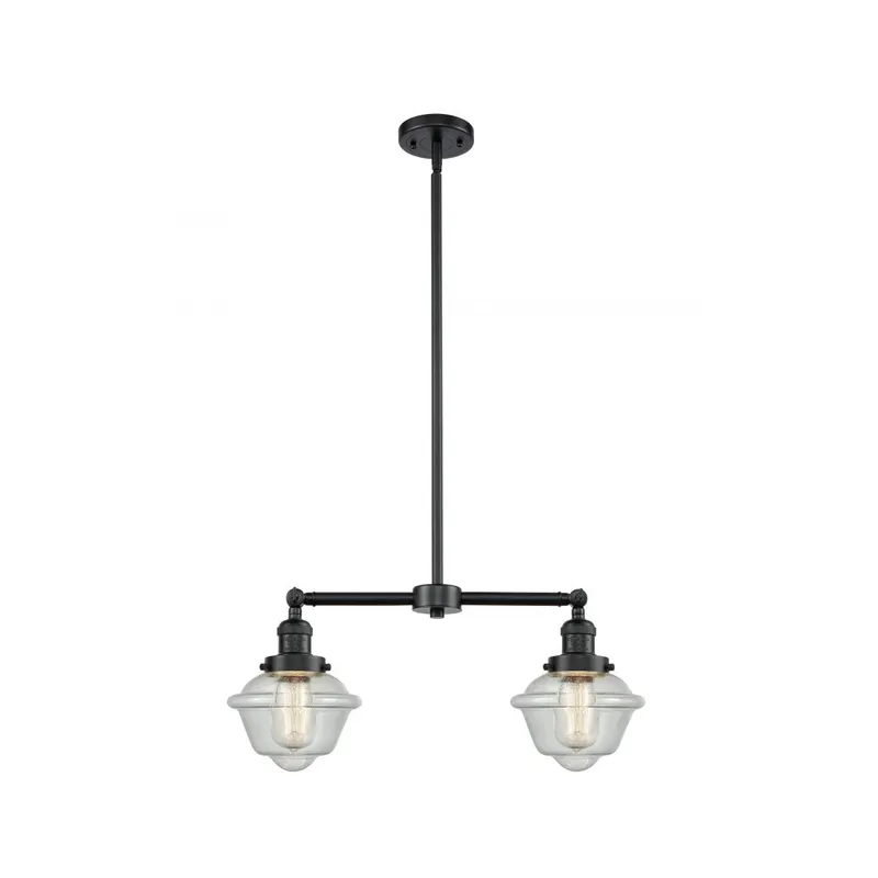 Franklin Restoration Small Oxford LED 24 inch Oil Rubbed Bronze Chandelier Ceiling Light in Seedy Glass, Franklin Restoration