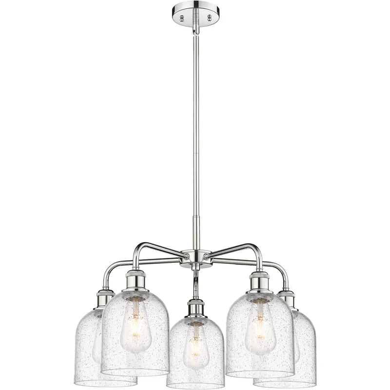 Ballston Bella 5 Light 23.5 inch Polished Chrome Stem Hung Chandelier Ceiling Light