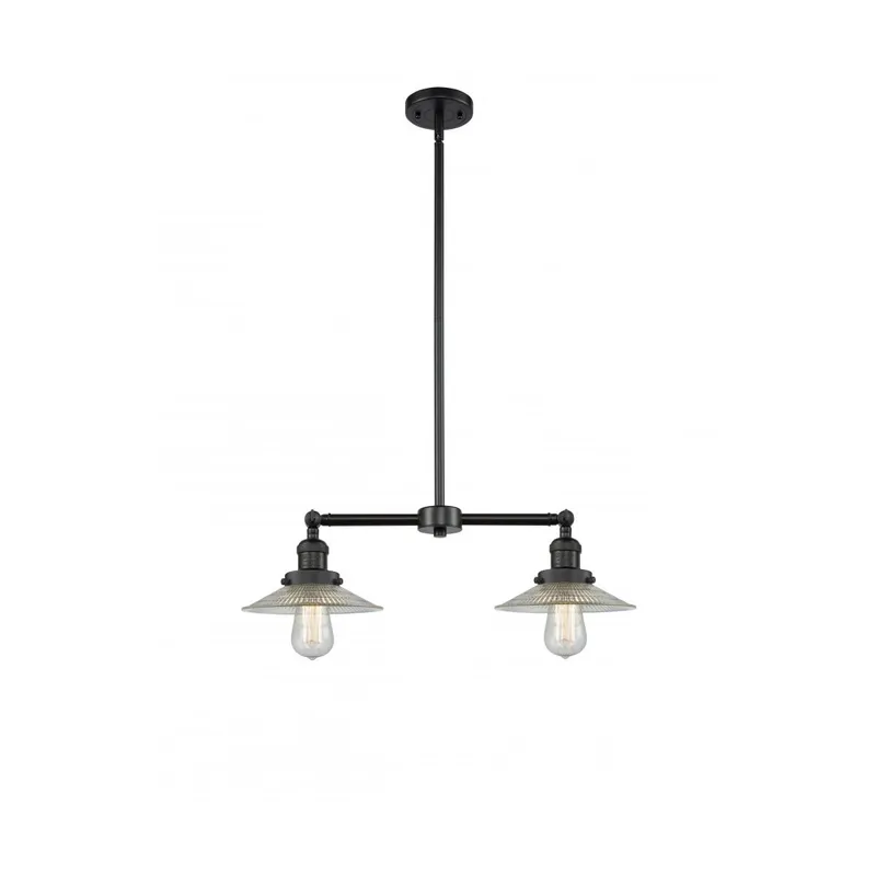 Franklin Restoration Halophane LED 21 inch Matte Black Chandelier Ceiling Light in Clear Halophane Glass, Franklin Restoration