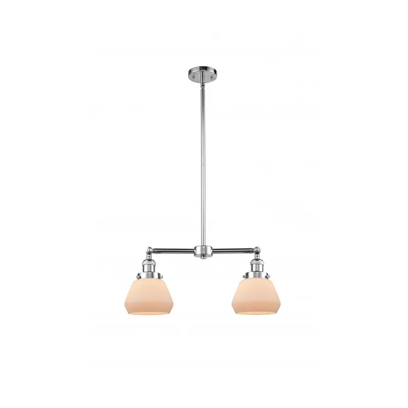 Franklin Restoration Fulton LED 21 inch Polished Chrome Chandelier Ceiling Light in Matte White Glass, Franklin Restoration