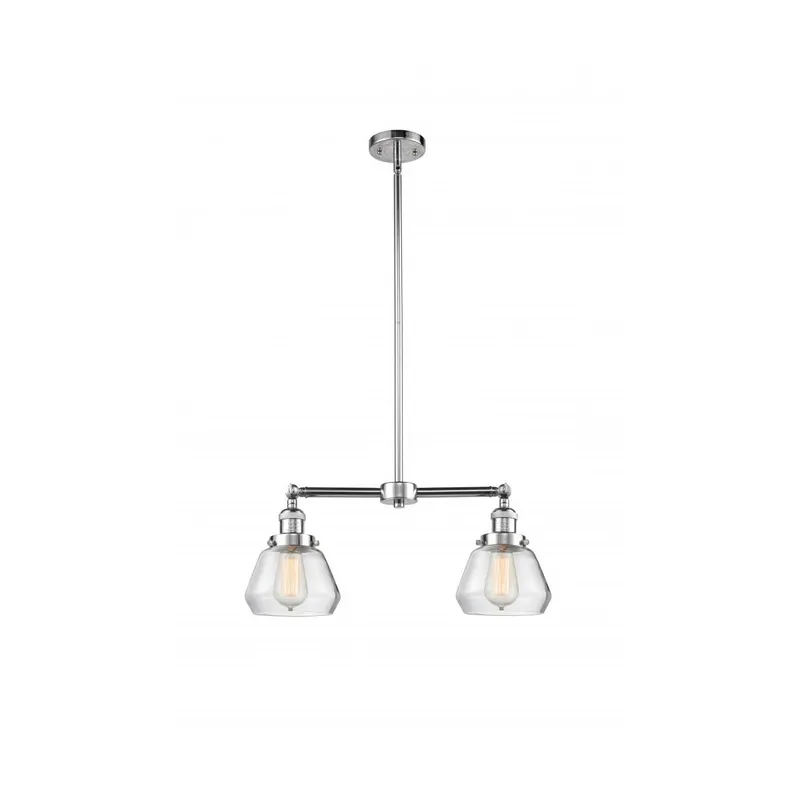 Franklin Restoration Fulton LED 21 inch Polished Chrome Chandelier Ceiling Light in Clear Glass, Franklin Restoration