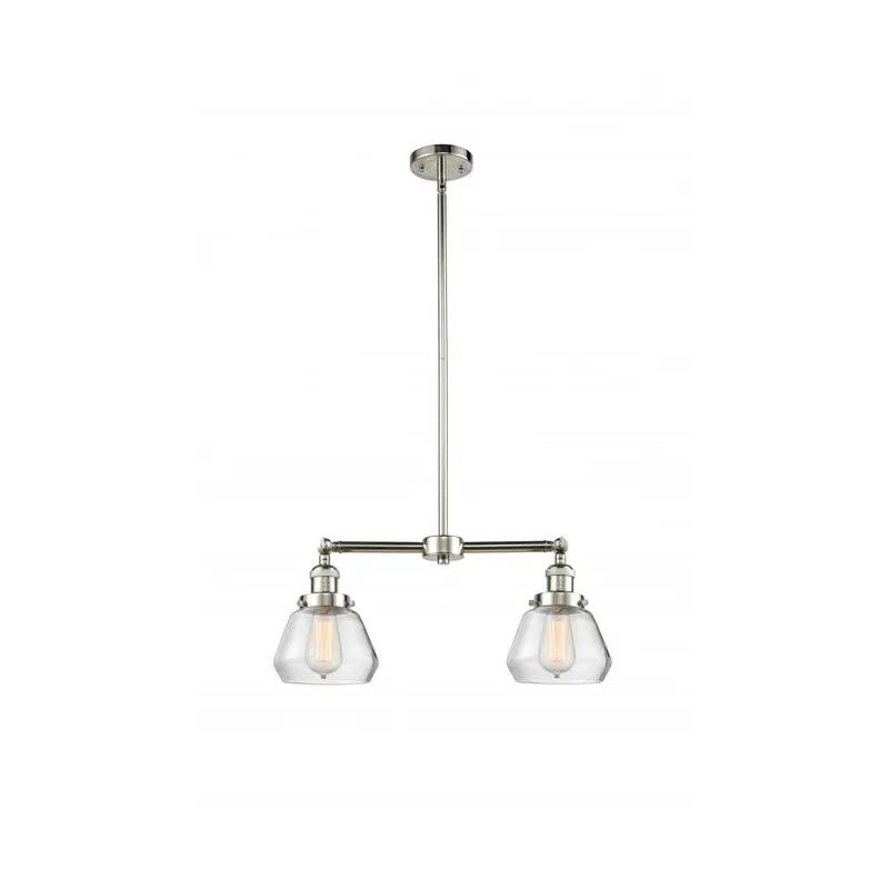 Franklin Restoration Fulton LED 21 inch Polished Nickel Chandelier Ceiling Light in Clear Glass, Franklin Restoration