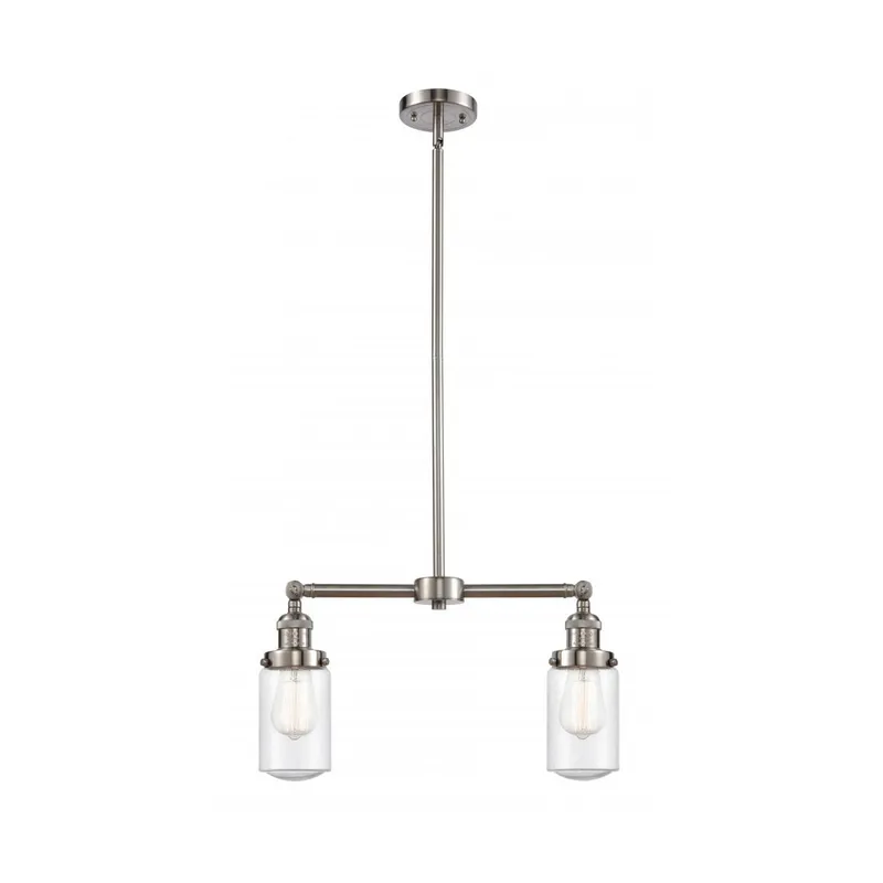 Franklin Restoration Dover LED 21 inch Brushed Satin Nickel Chandelier Ceiling Light in Seedy Glass, Franklin Restoration