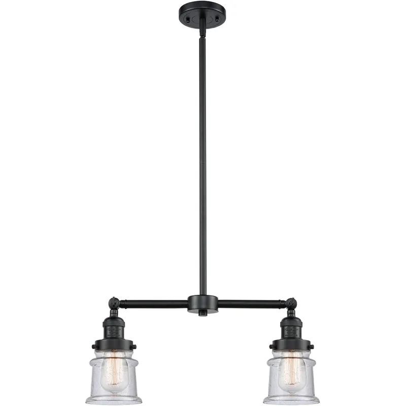 Franklin Restoration Small Canton LED 21 inch Oil Rubbed Bronze Chandelier Ceiling Light in Seedy Glass, Franklin Restoration