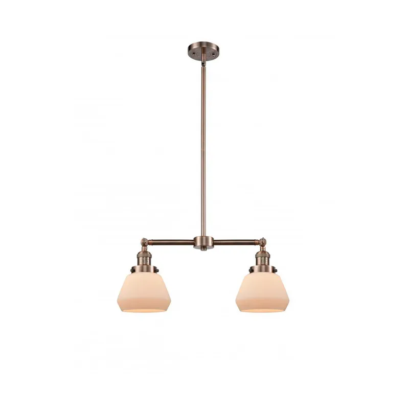 Franklin Restoration Fulton LED 21 inch Antique Copper Chandelier Ceiling Light in Matte White Glass, Franklin Restoration