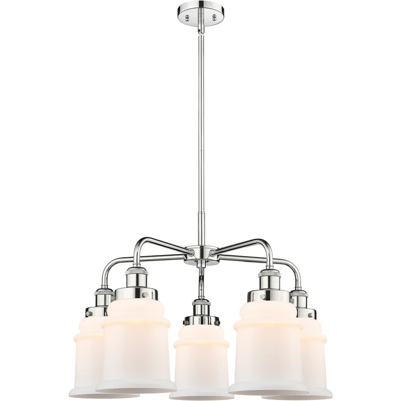 Canton 5 Light 24 inch Polished Chrome Chandelier Ceiling Light