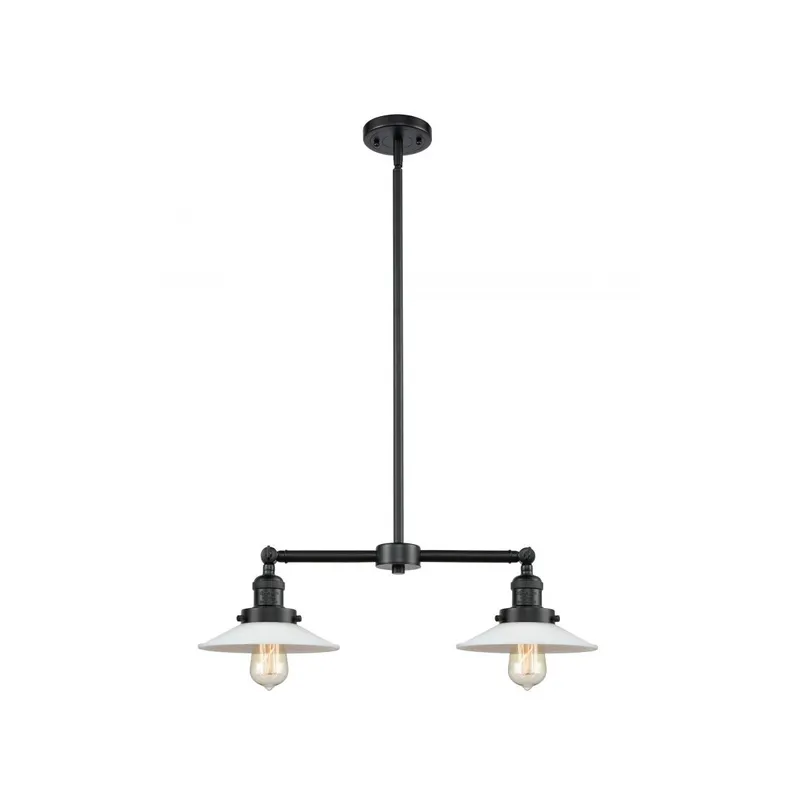 Franklin Restoration Halophane LED 21 inch Oil Rubbed Bronze Chandelier Ceiling Light in White Halophane Glass, Franklin Restoration