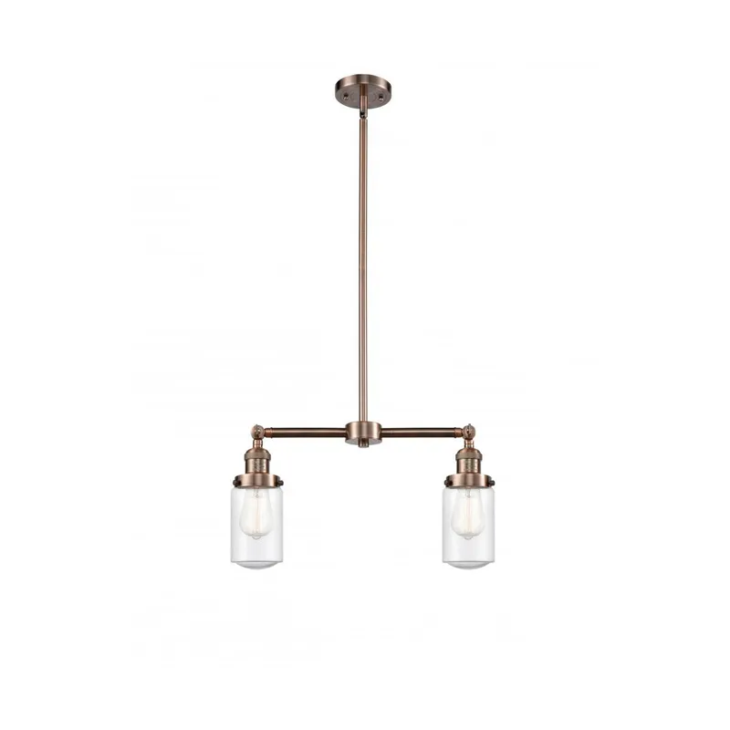 Franklin Restoration Dover LED 21 inch Antique Copper Chandelier Ceiling Light in Seedy Glass, Franklin Restoration