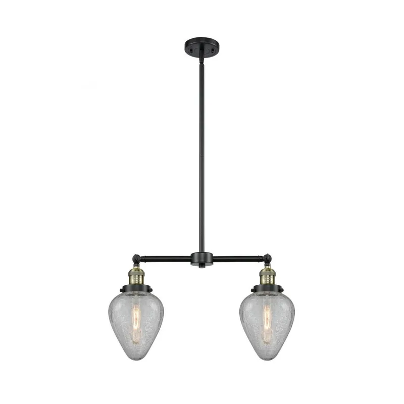 Franklin Restoration Geneseo LED 21 inch Black Antique Brass Chandelier Ceiling Light, Franklin Restoration