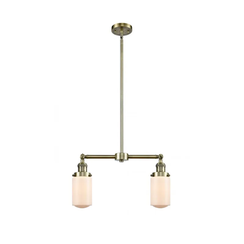 Franklin Restoration Dover LED 21 inch Antique Brass Chandelier Ceiling Light in Matte White Glass, Franklin Restoration