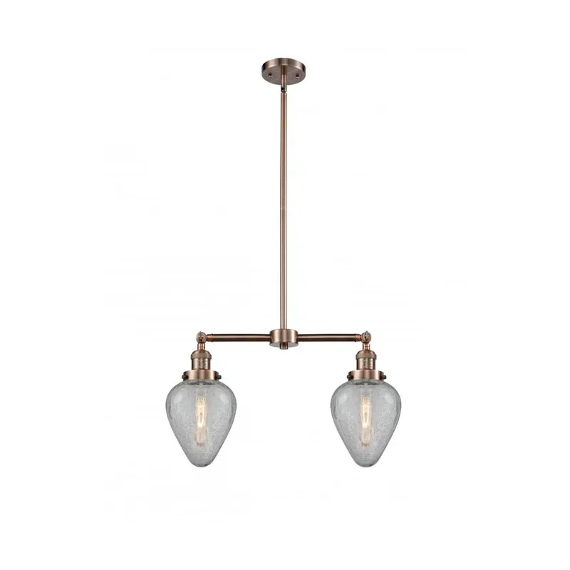 Franklin Restoration Geneseo LED 21 inch Antique Copper Chandelier Ceiling Light, Franklin Restoration
