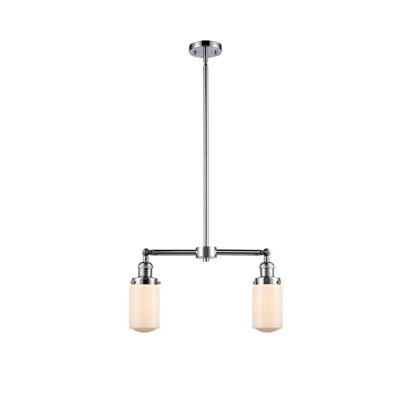 Franklin Restoration Dover LED 21 inch Polished Chrome Chandelier Ceiling Light in Matte White Glass, Franklin Restoration