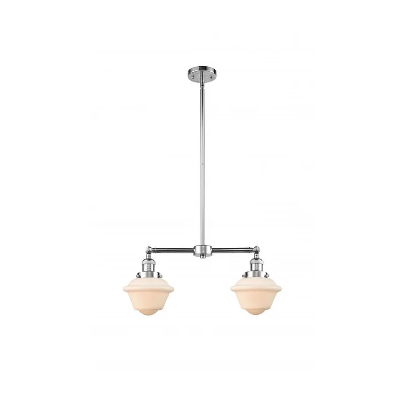 Franklin Restoration Small Oxford LED 24 inch Polished Chrome Chandelier Ceiling Light in Matte White Glass, Franklin Restoration