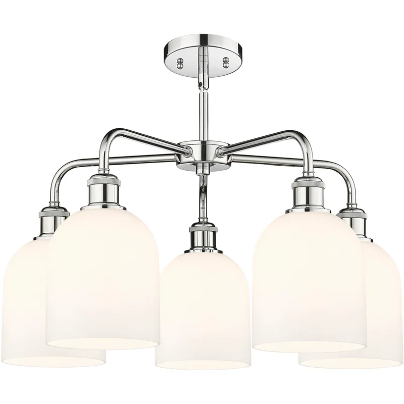 Ballston Bella 5 Light 23.5 inch Polished Chrome Stem Hung Chandelier Ceiling Light
