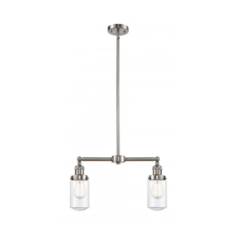 Franklin Restoration Dover LED 21 inch Brushed Satin Nickel Chandelier Ceiling Light in Clear Glass, Franklin Restoration