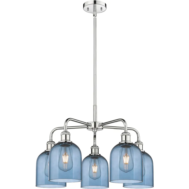 Ballston Bella 5 Light 23.5 inch Polished Chrome Stem Hung Chandelier Ceiling Light