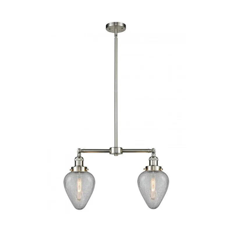 Franklin Restoration Geneseo LED 21 inch Brushed Satin Nickel Chandelier Ceiling Light, Franklin Restoration
