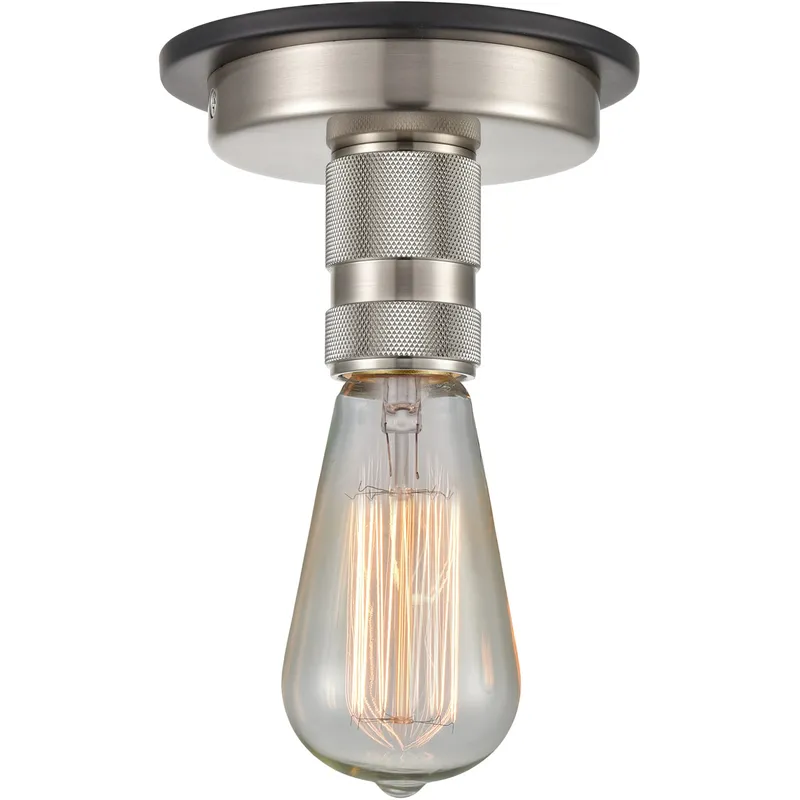 Restoration Aurora 1 Light 2.5 inch Brushed Satin Nickel Flush Mount Ceiling Light