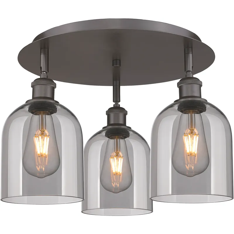 Ballston Bella 3 Light 17.25 inch Oil Rubbed Bronze Flush Mount Ceiling Light