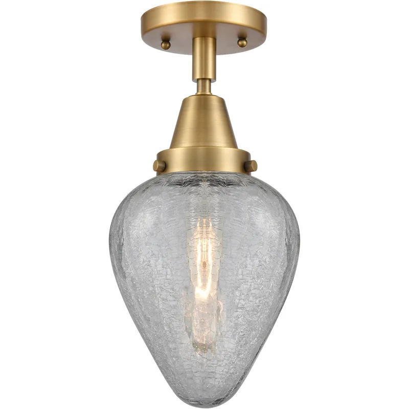 Franklin Restoration Geneseo 1 Light 7 inch Brushed Brass Flush Mount Ceiling Light