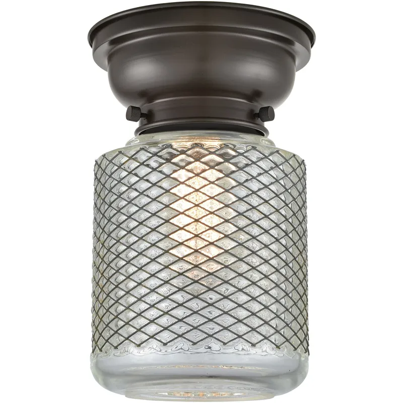 Aditi Stanton LED 6 inch Oil Rubbed Bronze Flush Mount Ceiling Light, Aditi