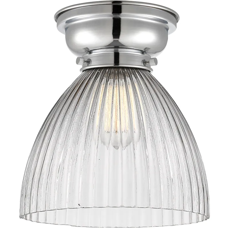 Aditi Seneca Falls 1 Light 10 inch Polished Chrome Flush Mount Ceiling Light, Aditi
