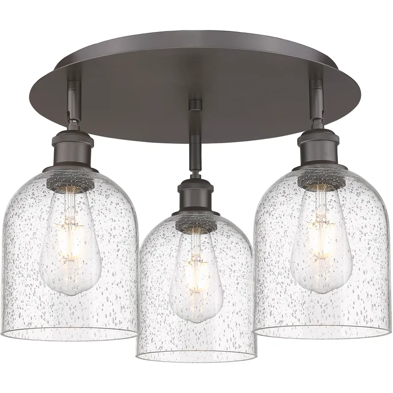 Ballston Bella 3 Light 17.25 inch Oil Rubbed Bronze Flush Mount Ceiling Light