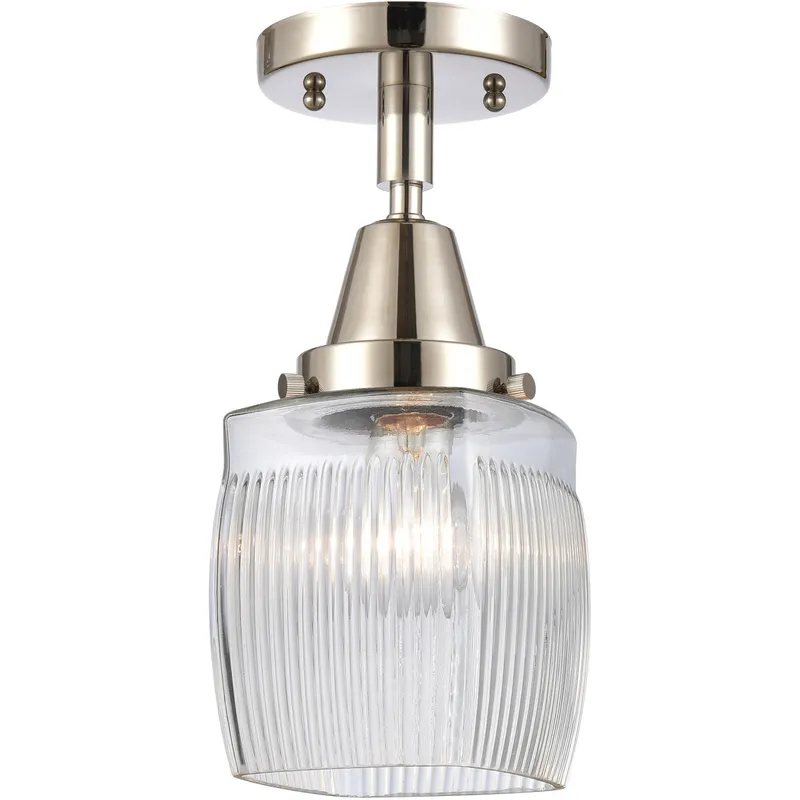 Franklin Restoration Colton 1 Light 5.5 inch Polished Nickel Flush Mount Ceiling Light