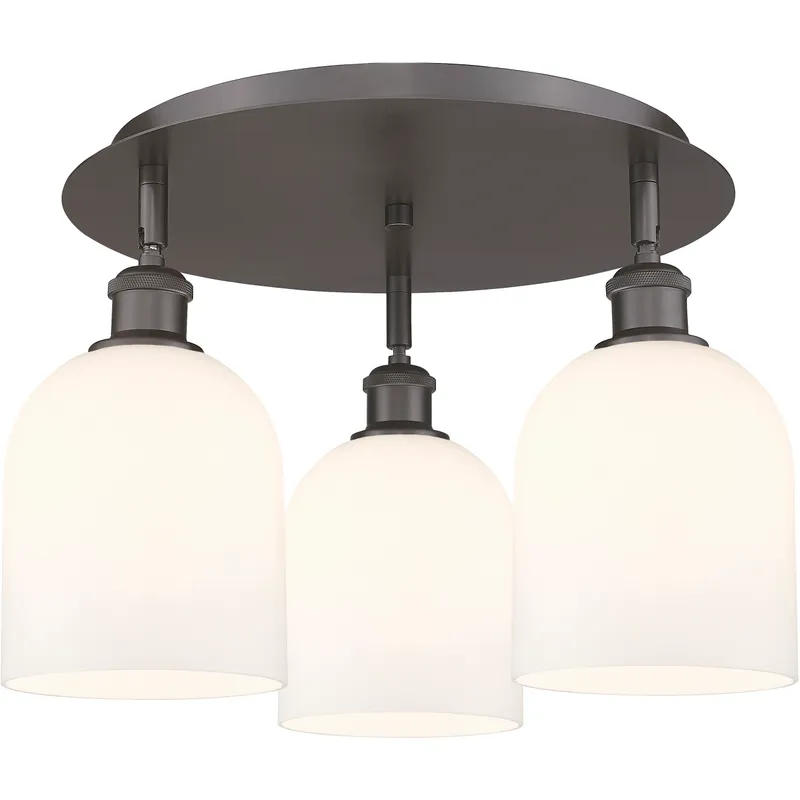 Ballston Bella 3 Light 17.25 inch Oil Rubbed Bronze Flush Mount Ceiling Light