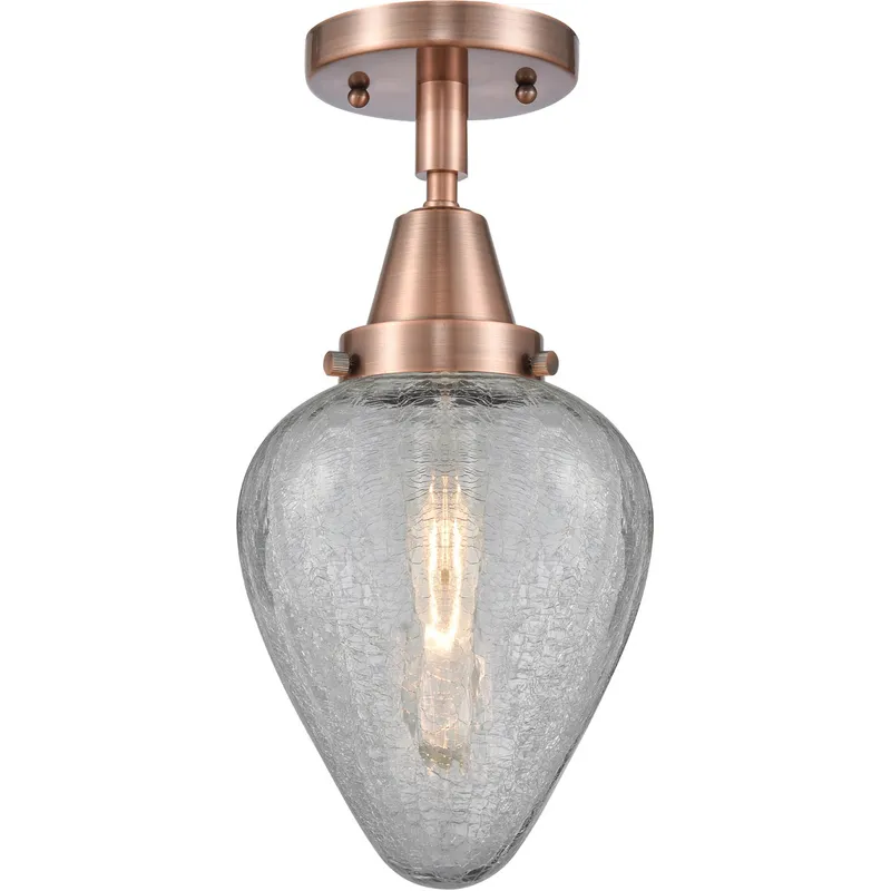 Franklin Restoration Geneseo 1 Light 7 inch Antique Copper Flush Mount Ceiling Light