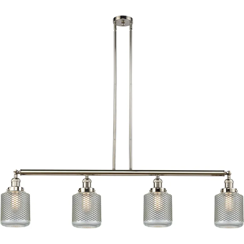 Franklin Restoration Stanton LED 50.63 inch Polished Nickel Island Light Ceiling Light, Franklin Restoration