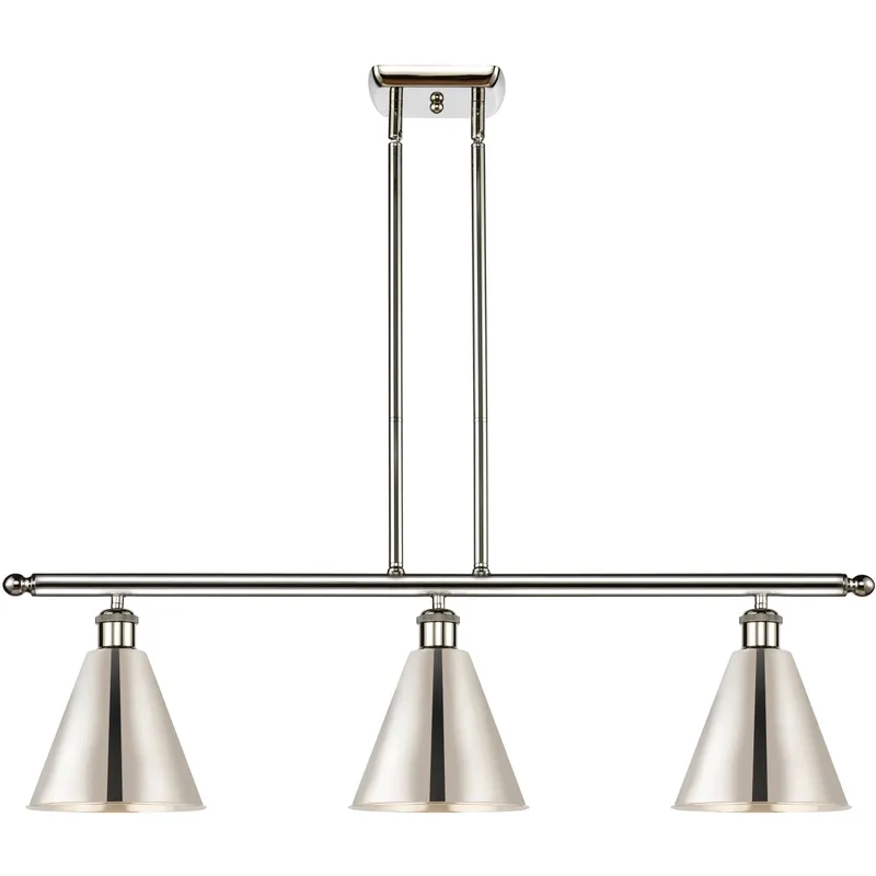 Ballston Cone LED 36 inch Polished Nickel Island Light Ceiling Light