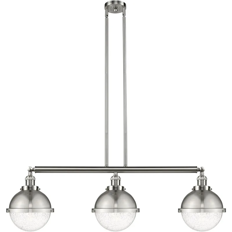 Franklin Restoration Hampden LED 41.5 inch Brushed Brass Island Light Ceiling Light in Clear Glass